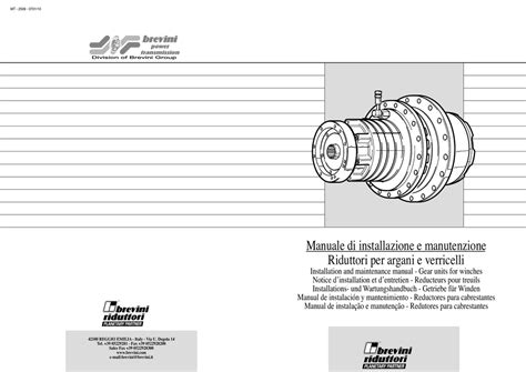 MANUALE DI INSTALLAZIONE E MANUTENZIONE .